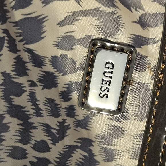 Guess Brown Signature Shoulder Tote Bag - Picture 10 of 15